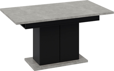 Обеденный стол ТриЯ Детройт Тип 1 (черный/ателье светлый)