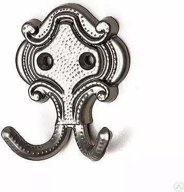 Крючок для одежды Вега К1 Скоб (антик серебро)