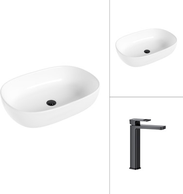 Умывальник со смесителем Lauter 21836 + Cascade 21СК0655BS