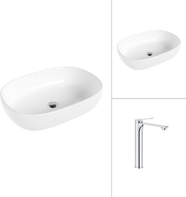 Умывальник со смесителем Lauter 21836 + Rio 21AM12672