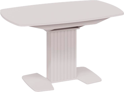 Обеденный стол ТриЯ Хилтон раздвижной Тип 2 (кашемир/стекло матовое кашемир)