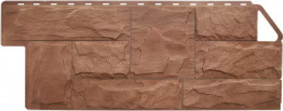 Сайдинг Альта-профиль Гранит ЭКО Терракотовый (1.13x0.47м)