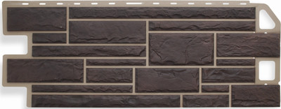 Сайдинг Альта-профиль Камень Жженый (1.14x0.48м)