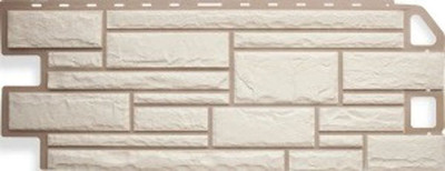 Сайдинг Альта-профиль Камень Белый (1.14x0.48м)