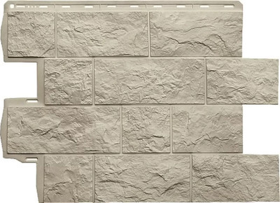 Фасадная панель Альта-профиль ЭКО Туф Кремовый (0.796x0.591м)