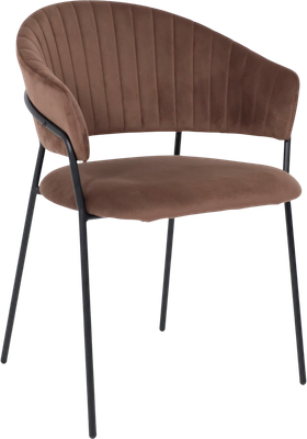 Стул Алвест AV 433 (шоколадный бархат Confetti Chocolate/черный)