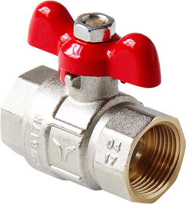 Шаровой кран Pro Aqua Вн/Вн 3/4" / FWB63-F20-F20X (с бабочкой)