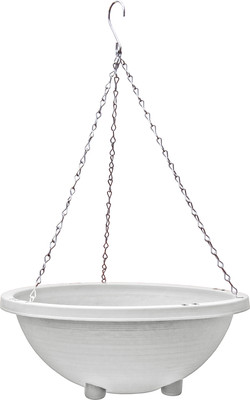 Кашпо BOTANICA Classik подвесное (39x15см, белый)