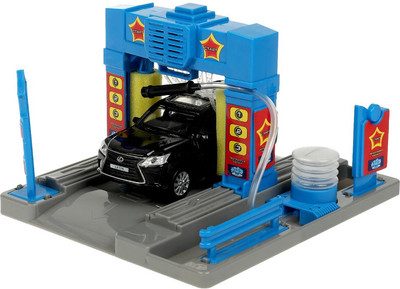 Автосервис игрушечный Технопарк Автомойка / WASHSET-17PLWAT-LX