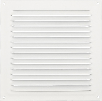 Решетка вентиляционная Нора-М 150x150 с сеткой / 19392 (сигнальный белый)