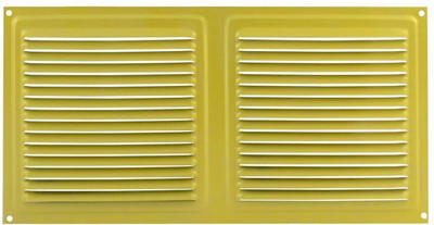 Решетка вентиляционная Нора-М 150x300 с сеткой / 15474 (золотистый)