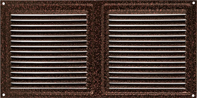 Решетка вентиляционная Нора-М 150x300 с сеткой / 19406 (кожа, медь)