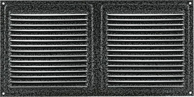 Решетка вентиляционная Нора-М 150x300 с сеткой / 19405 (кожа, серебро)