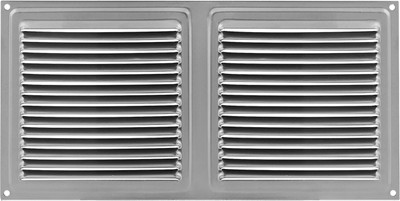 Решетка вентиляционная Нора-М 150x300 с сеткой / 19333 (хром)