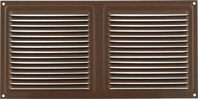 Решетка вентиляционная Нора-М 150x300 с сеткой / 19408 (шоколадный бархат)