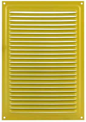 Решетка вентиляционная Нора-М 160x230 с сеткой / 2120 (желтый)