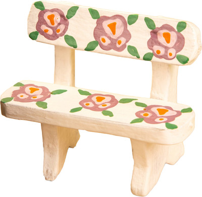 Аксессуар для кукольного домика Sima-Land Скамейка с цветами 10465179