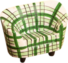 Аксессуар для кукольного домика Sima-Land Кресло клетчатое 10465172