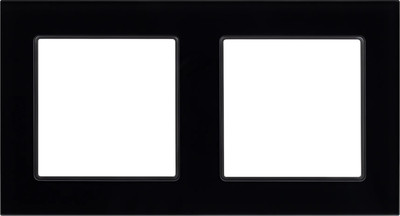Рамка для выключателей и розеток Arlight FRM-GLARE-GS-2-BK / 043797