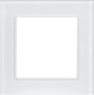 Рамка для выключателей и розеток Arlight FRM-GLARE-GS-1-WH / 043786