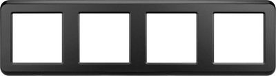 Рамка для выключателей и розеток Arlight FRM-VERSA-PL-4-BK / 045188