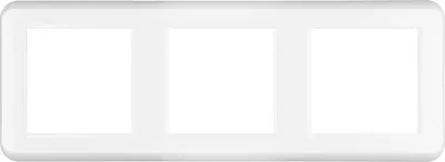 Рамка для выключателей и розеток Arlight FRM-VERSA-PL-3-WH / 043782