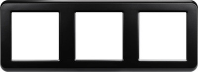 Рамка для выключателей и розеток Arlight FRM-VERSA-PL-3-BK / 043784