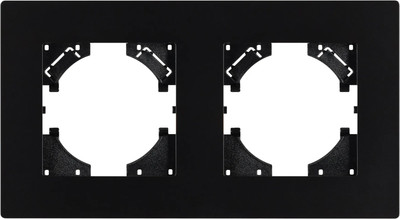 Рамка для выключателей и розеток Arlight FRM-PERIO-PL-2-BK / 049751