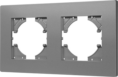 Рамка для выключателей и розеток Arlight FRM-PERIO-PL-2-GR / 049752