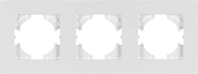Рамка для выключателей и розеток Arlight FRM-PERIO-PL-3-WH / 049754