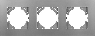 Рамка для выключателей и розеток Arlight FRM-PERIO-PL-3-GR / 049756