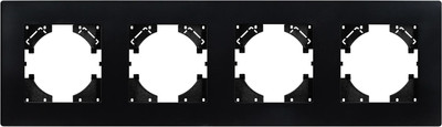 Рамка для выключателей и розеток Arlight FRM-PERIO-PL-4-BK / 049759