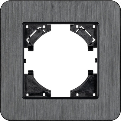 Рамка для выключателей и розеток Arlight FRM-AKIRY-AL-1-BK / 049681