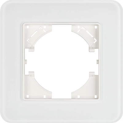 Рамка для выключателей и розеток Arlight FRM-OMALI-SFGS-1-WH / 049675