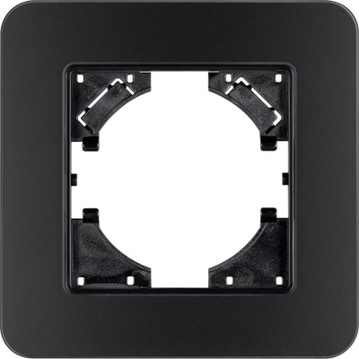 Рамка для выключателей и розеток Arlight FRM-OMALI-SFGS-1-BK / 049676