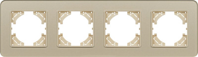 Рамка для выключателей и розеток Arlight FRM-OMALI-GS-4-GD / 049703