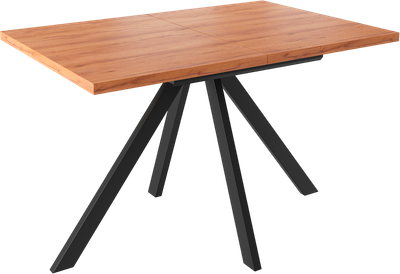 Обеденный стол Listvig Keon раздвижной T32 116(+39.5)х77 (дуб табачный/черный)