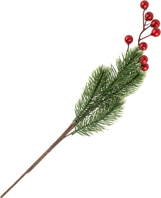 Ветка новогодняя Волшебная страна Ветка с ягодами 110596