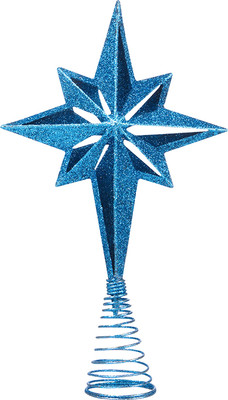 Верхушка для елки Волшебная страна Рождественская звезда 108603 (голубой)