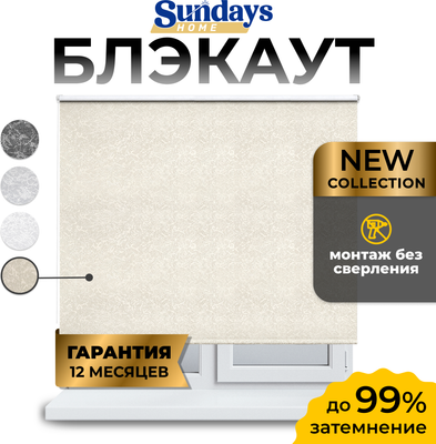 Рулонная штора Sundays Home LM 97-04 110х160 (бежевый)