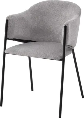 Стул M-City Дипл / 688М05978 (Lana 80 серый/черный)