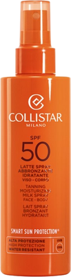 Молочко солнцезащитное Collistar Tanning Moisturizing Milk Spray Face-Body SPF 50 (200мл)