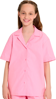 Рубашка детская Mark Formelle 117941 (р.122-60, полоска на розовом)
