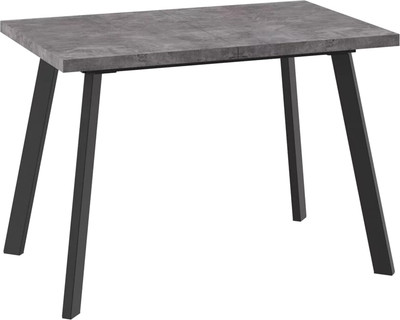 Обеденный стол Мамадома Борг-110 раздвижной 110-142x70 (дымчатая керамика/черный)
