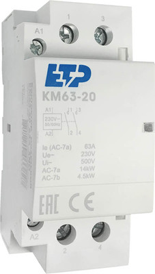 Контактор ETP КМ63-20 63A 2NО / 16602