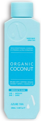 Лосьон-автозагар Azure Tan Organic Coconut Pro Spray Mist (100мл)