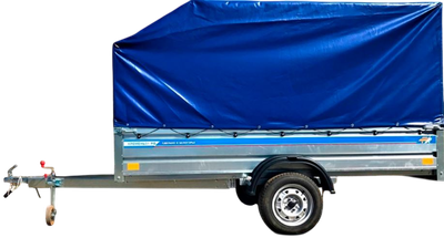 Прицеп для автомобиля Кремень Бизнес 3.0х1.56А (борт 50см, тент 120см)