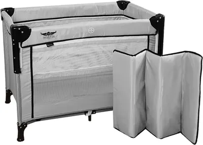 Кровать-манеж Martin Noir Nearby (Cozy Grey)