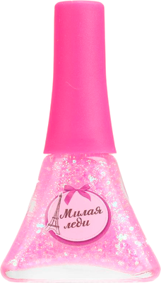Лак для ногтей детский Милая Леди С блестками / 111406-UNI-ML-NW