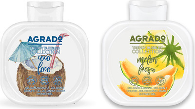 Набор косметики для тела Agrado Гель для душа Coco Loco+Гель для душа Сочная Дыня (2x750мл)